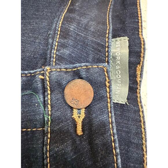 new york & company dark denim shorts womens size 10 - Picture 4 of 6